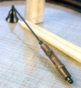 Bamboo & Bronze Candle Snuffer