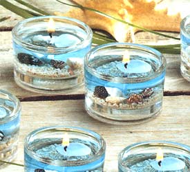 Seascapes 6-Pc Gel Tealight Set - 6-Pc Set