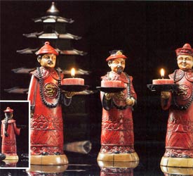 Asian Men Tealight Candle Holder - Assorted Styles