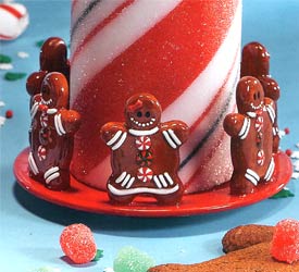 Ceramic Gingerbread Candle Holder
