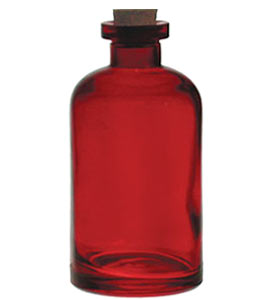 Red Apothecary Reed Diffuser Bottle - 8 oz apothecary bottles,reed diffuser bottles,glass bottles