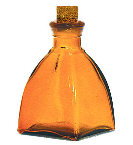 Amber Diamond Reed Diffuser Bottle - 6.8 oz apothecary bottles,reed diffuser bottles,glass bottles