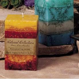 Rejuvenating Four Layer Square Pillar Candles