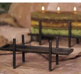 Bronze Brick Candle Holder
