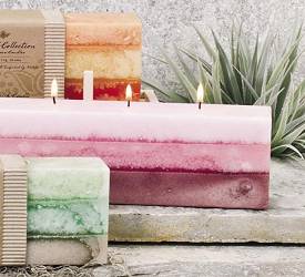 Uplifting Three Wick Brick Candle